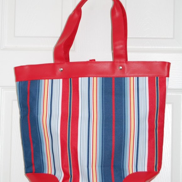 NWOT Lancome Tote Shoulder & Handbag, Base: 14"x5", Height: 14" (22" w straps) - Picture 7 of 11